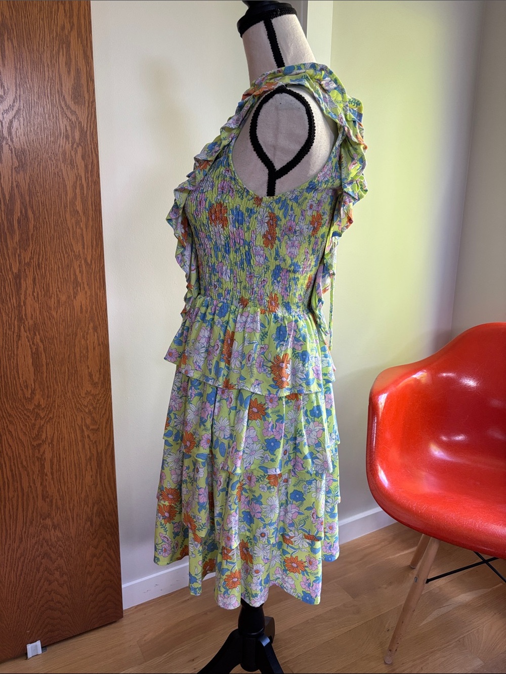 Floral Ruffled Dress - Picture 2 of 9